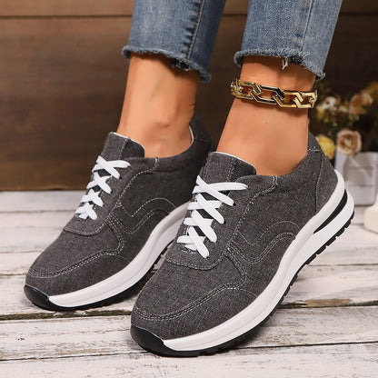 Chaussures Sportives Respirantes à Plateforme pour Femme