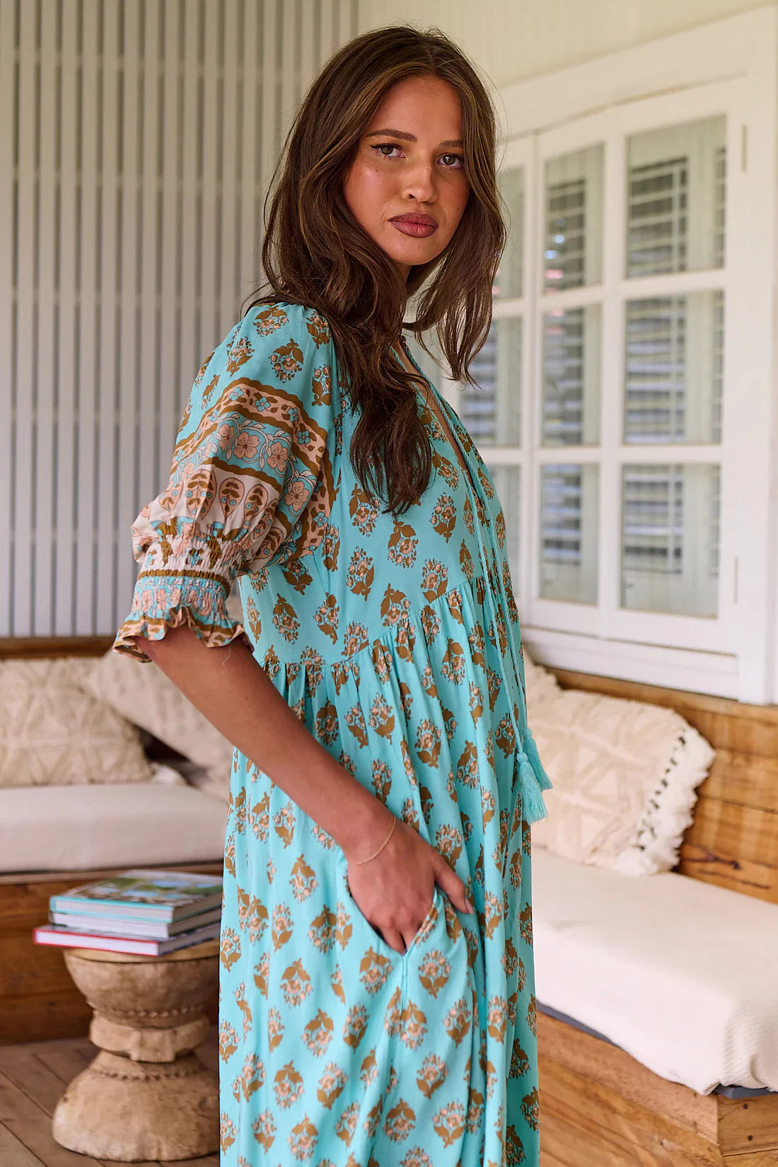 Léna | Robe Longue Bohème à Franges
