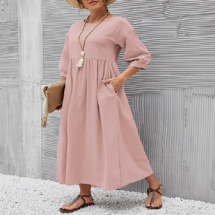 Robe d'Été à Poches - Élégance et Fonctionnalité